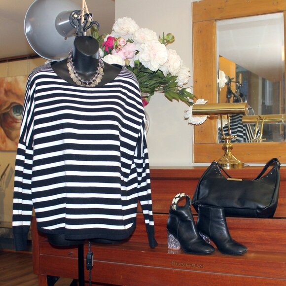 Oversized Scoop Neck Sweater French Connection - Picture 1 of 5